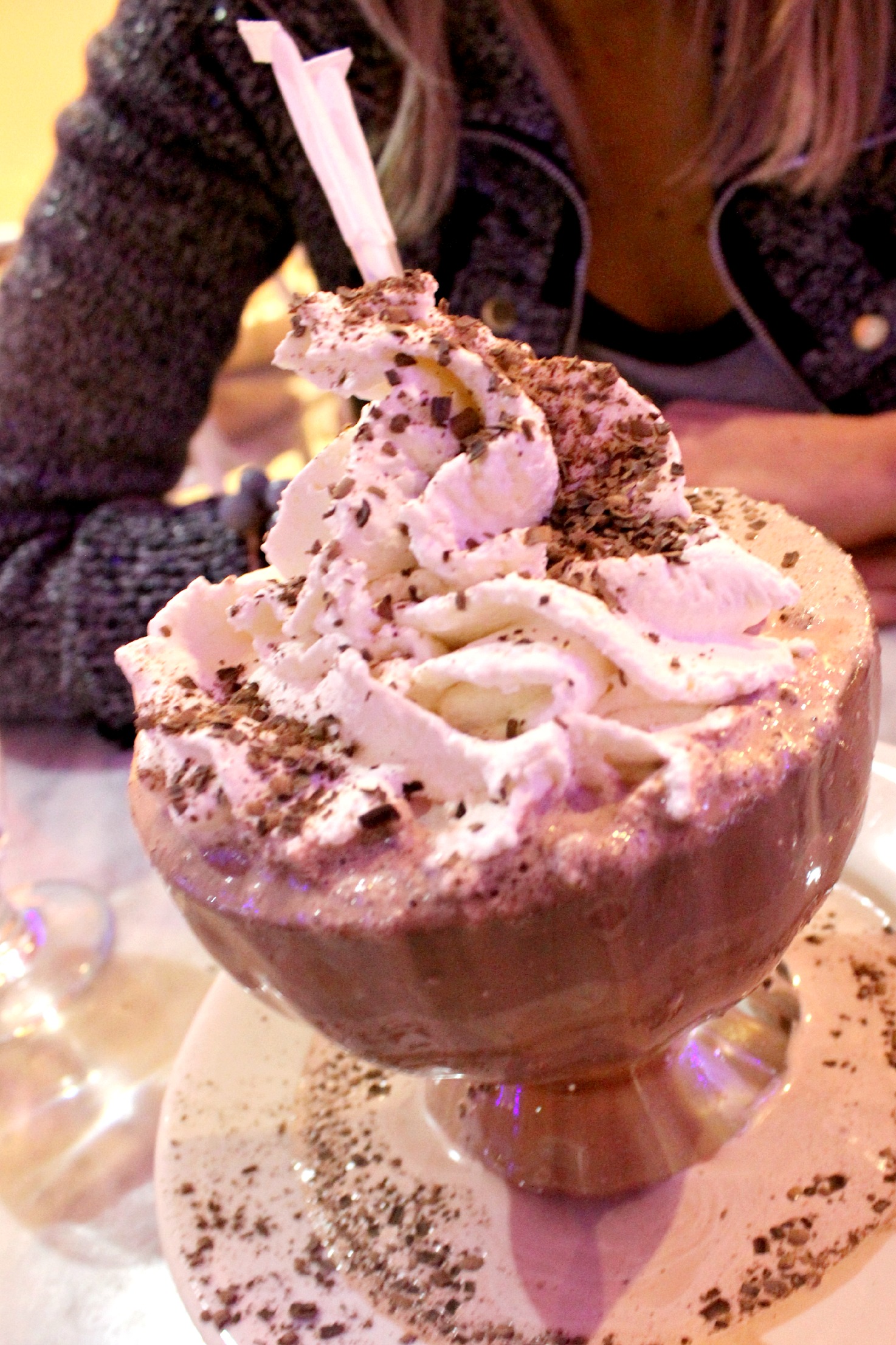 Frozen hot chocolate