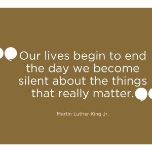 MLK on having a voice