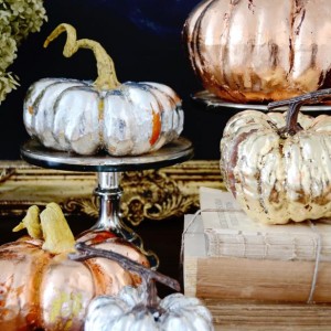 Metallic pumpkins